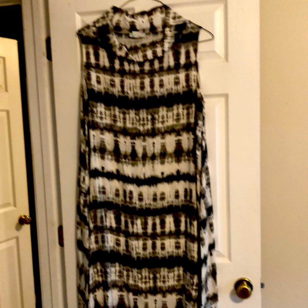 Bryn Walker Asymmetrical linen maxi dress